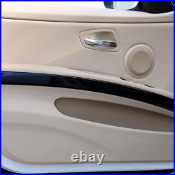 Real Carbon Fiber Inner Interior Door Bowl Trim For BMW 3 Series E90 2005-2012