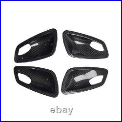 Real Carbon Fiber Inner Interior Door Bowl Trim For BMW 3 Series E90 2005-2012