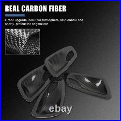 Real Carbon Fiber Inner Interior Door Bowl Trim For BMW 3 Series E90 2005-2012