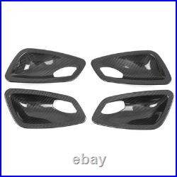 Real Carbon Fiber Inner Interior Door Bowl Trim For BMW 3 Series E90 2005-2012