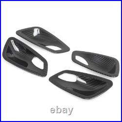 Real Carbon Fiber Inner Interior Door Bowl Trim For BMW 3 Series E90 2005-2012