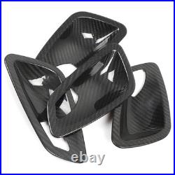 Real Carbon Fiber Inner Interior Door Bowl Trim For BMW 3 Series E90 2005-2012