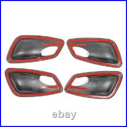 Real Carbon Fiber Inner Interior Door Bowl Trim For BMW 3 Series E90 2005-2012