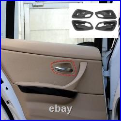 Real Carbon Fiber Inner Interior Door Bowl Trim For BMW 3 Series E90 2005-2012