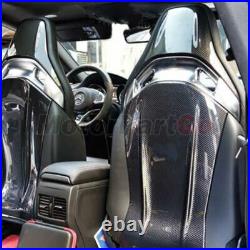 Real Carbon Fiber Interior Back Seat Cover 2sets Trim for Mercedes Benz W205 C63