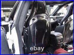 Real Carbon Fiber Interior Back Seat Cover 2sets Trim for Mercedes Benz W205 C63