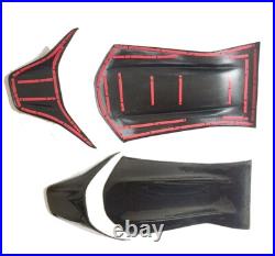 Real Carbon Fiber Interior Back Seat Cover 2sets Trim for Mercedes Benz W205 C63