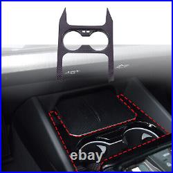 Real Carbon Fiber Interior Center Console Cover Trim For BMW 5 Series G60 2024+