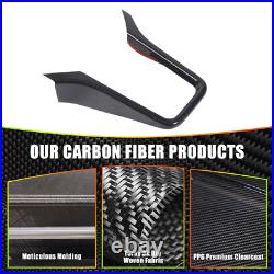 Real Carbon Fiber Interior Center Console Cover Trim For Porsche Cayenne 2011-17