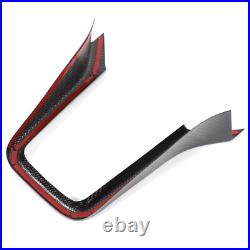 Real Carbon Fiber Interior Center Console Cover Trim For Porsche Cayenne 2011-17