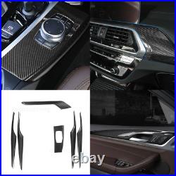 Real Carbon Fiber Interior Center Control Door Panel For BMW X3 G01 X4 G02 18-22