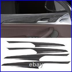 Real Carbon Fiber Interior Center Control Door Panel For BMW X3 G01 X4 G02 18-22