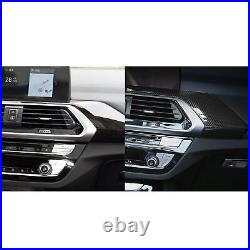 Real Carbon Fiber Interior Center Control Door Panel For BMW X3 G01 X4 G02 18-22