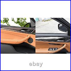 Real Carbon Fiber Interior Center Control Door Panel For BMW X3 G01 X4 G02 18-22 Real Carbon Fiber Interior Center Control Door Panel For BMW X3 G01 X4 G02 18-22