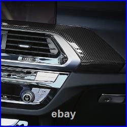 Real Carbon Fiber Interior Center Control Door Panel For BMW X3 G01 X4 G02 18-22