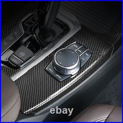 Real Carbon Fiber Interior Center Control Door Panel For BMW X3 G01 X4 G02 18-22