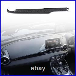 Real Carbon Fiber Interior Center Dashboard Panel Trim RHD For Mazda MX-5 2016+