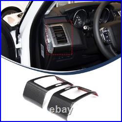 Real Carbon Fiber Interior Dash Side Air Vent Trim For Range Rover Sport 2014-17