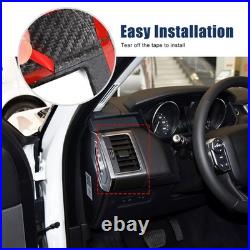Real Carbon Fiber Interior Dash Side Air Vent Trim For Range Rover Sport 2014-17