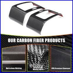 Real Carbon Fiber Interior Dash Side Air Vent Trim For Range Rover Sport 2014-17