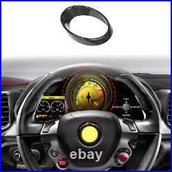 Real Carbon Fiber Interior Dashboard Cover Trim Ring Decor For Ferrari 458 11-16