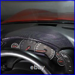 Real Carbon Fiber Interior Dashboard Instrument Cover Trim For Corvette C6 05-13