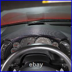 Real Carbon Fiber Interior Dashboard Instrument Cover Trim For Corvette C6 05-13