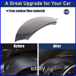 Real Carbon Fiber Interior Dashboard Instrument Cover Trim For Corvette C6 05-13