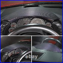 Real Carbon Fiber Interior Dashboard Instrument Cover Trim For Corvette C6 05-13