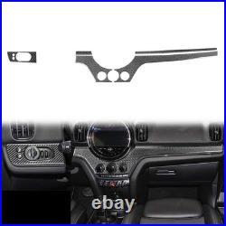 Real Carbon Fiber Interior Dashboard Trim Kit For Mini Countryman F60 2017-2023