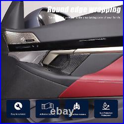 Real Carbon Fiber Interior Door Bowl Trim Cover For BMW 5 Series i5 G60 2024+