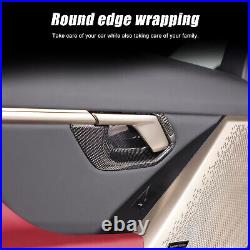 Real Carbon Fiber Interior Door Bowl Trim Cover For BMW 5 Series i5 G60 2024+