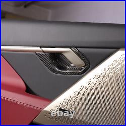 Real Carbon Fiber Interior Door Bowl Trim Cover For BMW 5 Series i5 G60 2024+