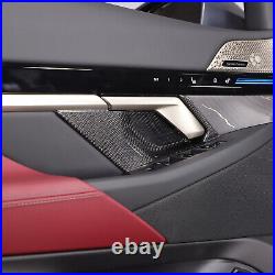 Real Carbon Fiber Interior Door Bowl Trim Cover For BMW 5 Series i5 G60 2024+