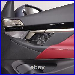 Real Carbon Fiber Interior Door Bowl Trim Cover For BMW 5 Series i5 G60 2024+