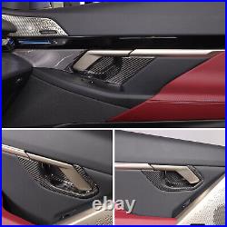 Real Carbon Fiber Interior Door Bowl Trim Cover For BMW 5 Series i5 G60 2024+