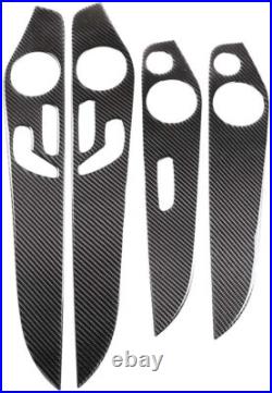 Real Carbon Fiber Interior Door Decoration Panel Trim For Benz C/GLC Class W205