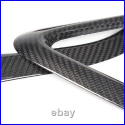 Real Carbon Fiber Interior Door Handle Frame Cover Trim For Nissan GTR R35 08-16
