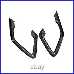 Real Carbon Fiber Interior Door Handle Frame Cover Trim For Nissan GTR R35 08-16