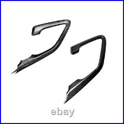 Real Carbon Fiber Interior Door Handle Frame Cover Trim For Nissan GTR R35 08-16