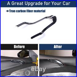 Real Carbon Fiber Interior Door Handle Frame Trim Cover For Lotus Emira 2023-25