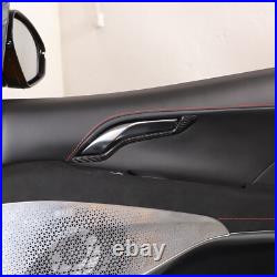 Real Carbon Fiber Interior Door Handle Frame Trim Cover For Lotus Emira 2023-25