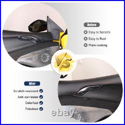 Real Carbon Fiber Interior Door Handle Frame Trim Cover For Lotus Emira 2023-25