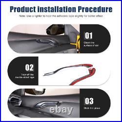 Real Carbon Fiber Interior Door Handle Frame Trim Cover For Lotus Emira 2023-25