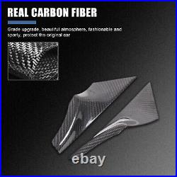 Real Carbon Fiber Interior Door Handle Panel Cover Trim For BMW 5 Series 2024+