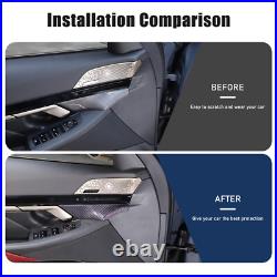 Real Carbon Fiber Interior Door Handle Panel Cover Trim For BMW 5 Series G60 24+ Real Carbon Fiber Interior Door Handle Panel Cover Trim For BMW 5 Series G60 24+
