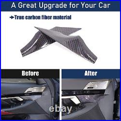 Real Carbon Fiber Interior Door Handle Panel Cover Trim For BMW 5 Series G60 24+ Real Carbon Fiber Interior Door Handle Panel Cover Trim For BMW 5 Series G60 24+