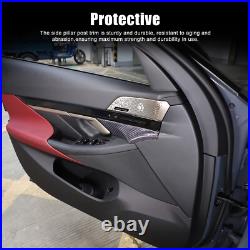 Real Carbon Fiber Interior Door Handle Panel Cover Trim For BMW 5 Series G60 24+ Real Carbon Fiber Interior Door Handle Panel Cover Trim For BMW 5 Series G60 24+