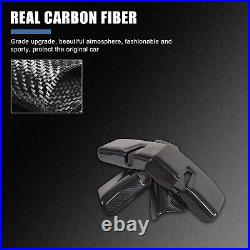 Real Carbon Fiber Interior Door Lock Trim Cover For Porsche Panamera 17-23