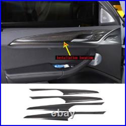Real Carbon Fiber Interior Door Panel Cover Trim For BMW X3 G01 X4 G02 2018-2022